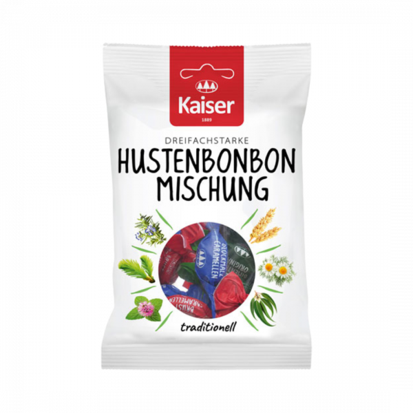 Kaiser Hustenbonbon-Mischung, 3 Sorten, 100g